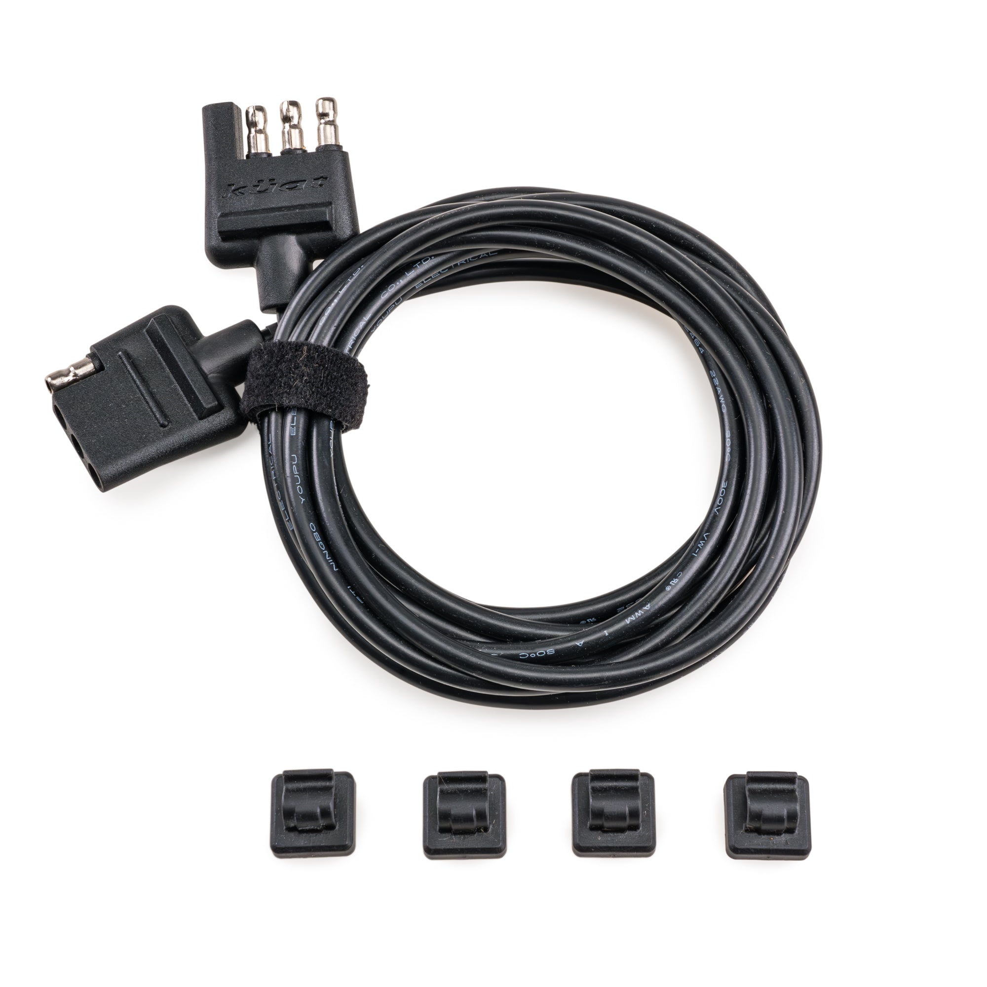 4 Pin Flat Wiring Harness Extension - Long – Kuat Racks