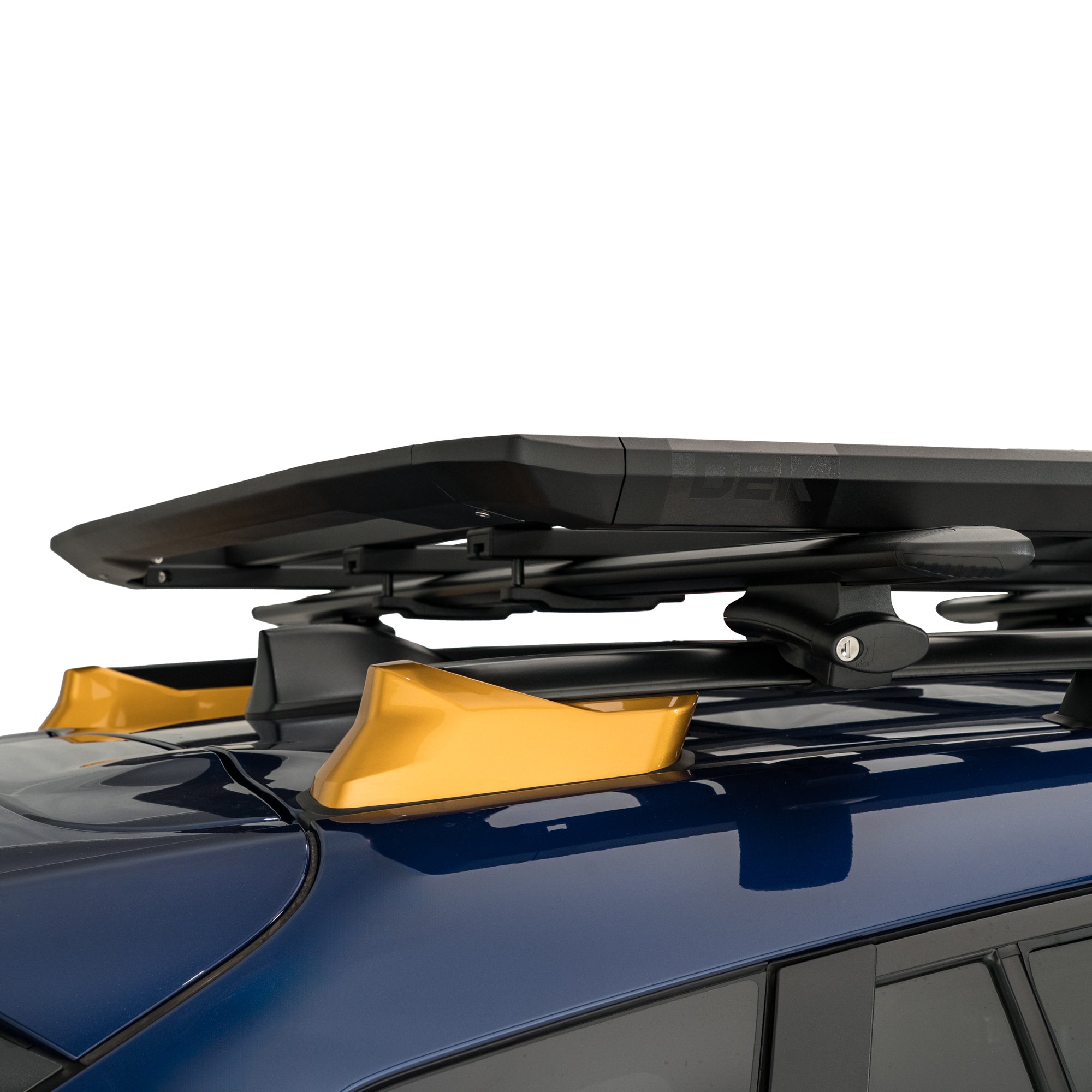 カツキング DEK™ - Crossbar Mounted Rooftop Platform Rack – Kuat Racks
